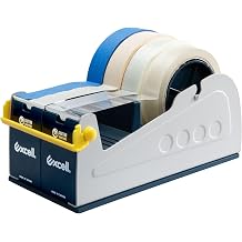 Excell Heavy Duty Steel Desk Tape Dispenser 4" Wide with Safety Blade Cover, Desk Top Dispenser for Home,Office, Shop, Retail Store and Warehouse Wrapping Purpose
