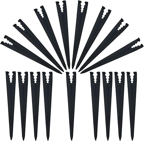 Miniatura 5 de 100 estacas de riego por goteo para tubos de goteo de 1/8 pulgadas y 1/4 pulgadas para jardinería