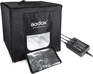 Godox LST60 60 * 60 * 60cm LED Mini Photography Studio Shooting Tent Softbox with 3pcs LED Light Board 5800K CRI 96+ Power 60W for Macro and Product Photography