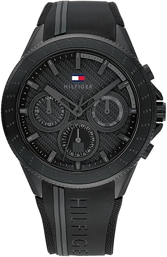 Tommy Hilfiger Analogue Multifunction Quartz Watch for Men with White Silicone Bracelet - 1791861