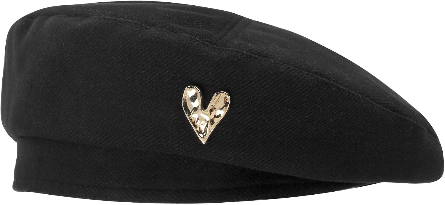 CHIC DIARY Beret Hat Black French Style Women Beret Hats Classic Winter Cotton Cap boinas para Mujer