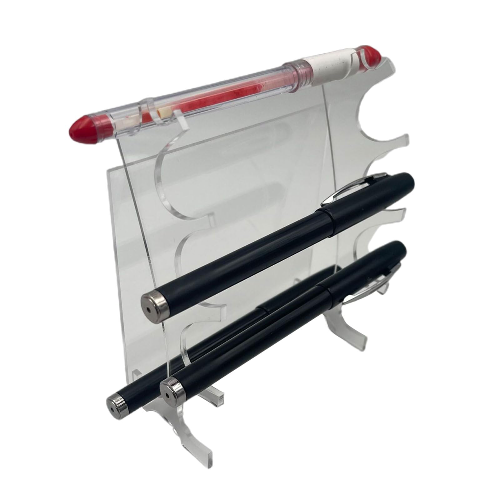 2/8 pezzi acrilico portapenne espositore multifunzionale porta pennelli cosmetici pennello rack penna a sfera organizer rimovibile