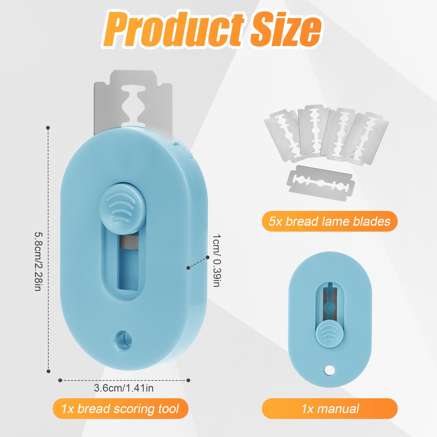 Strumento Per Punteggio Pasta Madre - Lame Acciaio Per Decorare Pane Fatto In Casa