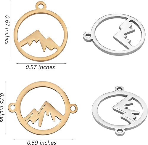 Miniatura 2 de Colgantes redondos planos de metal con ojo de mal de ojo de acero inoxidable, multicolor para joyas, collares, pulseras, aretes, manualidades