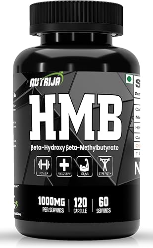 NutriJa HMB 1000MG Cápsulas (beta-hidroxi beta-metilbutirato) - HMB puro (120 cápsulas)