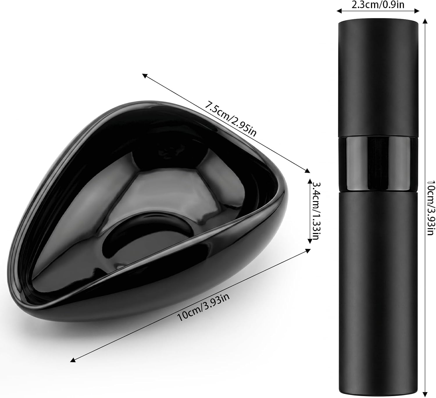 Ceramic Coffee Dosing Cup Set, Black image 2