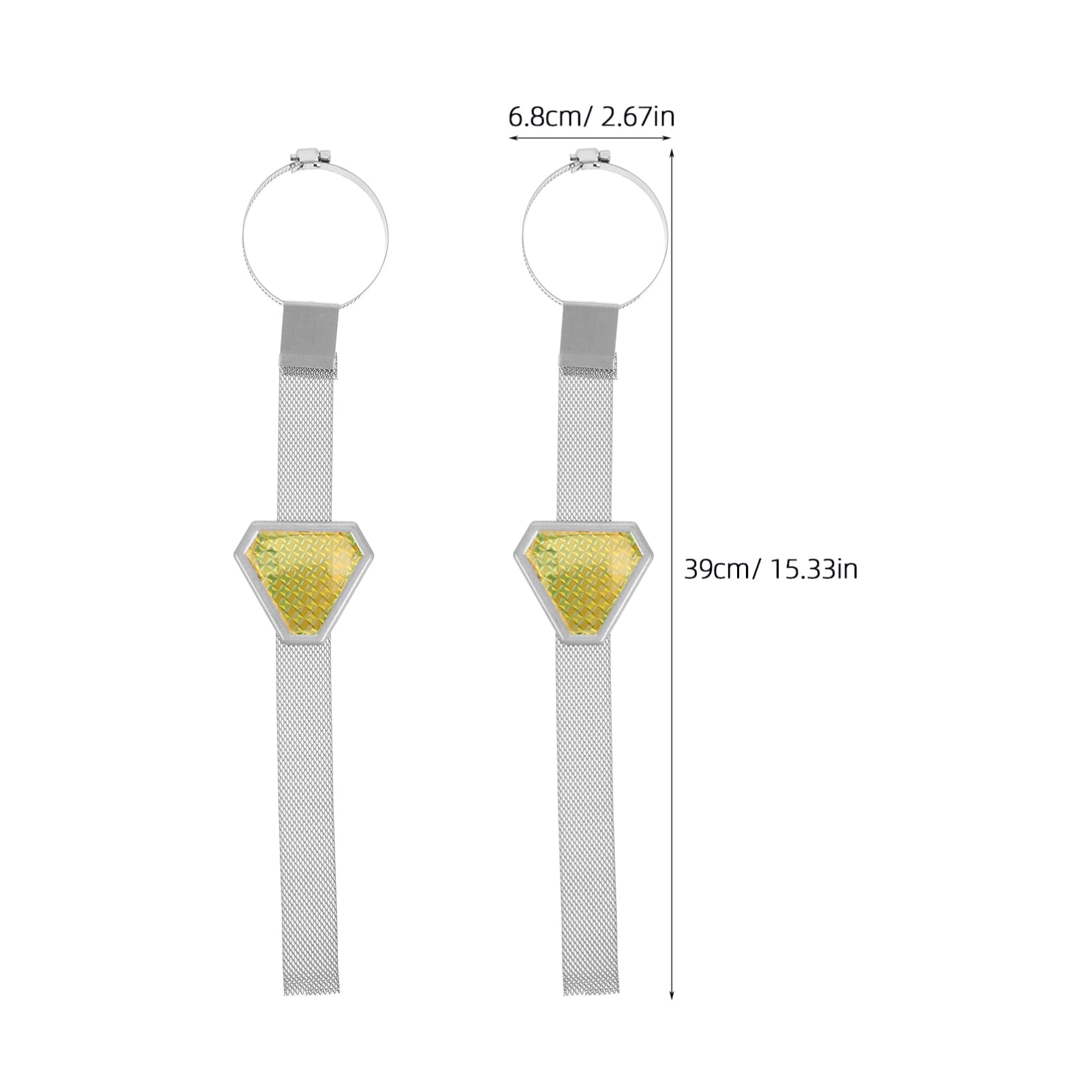 PACKOVE Car Static Grounding Belt Electrostatic Iron Chain Grounding Straps for Safety Reflective Strip Vehicle Static Metal Belt