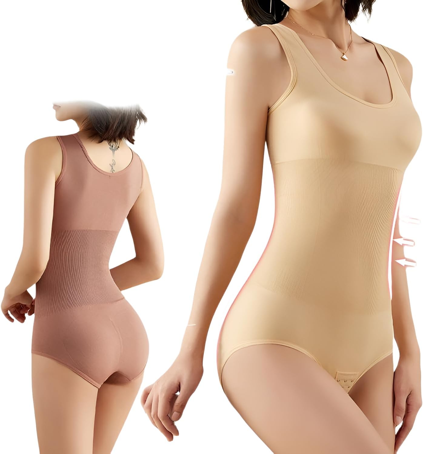 determ COLLAGEN BUTTON UP BODYSUITS with cups - VONDOT｜レディース