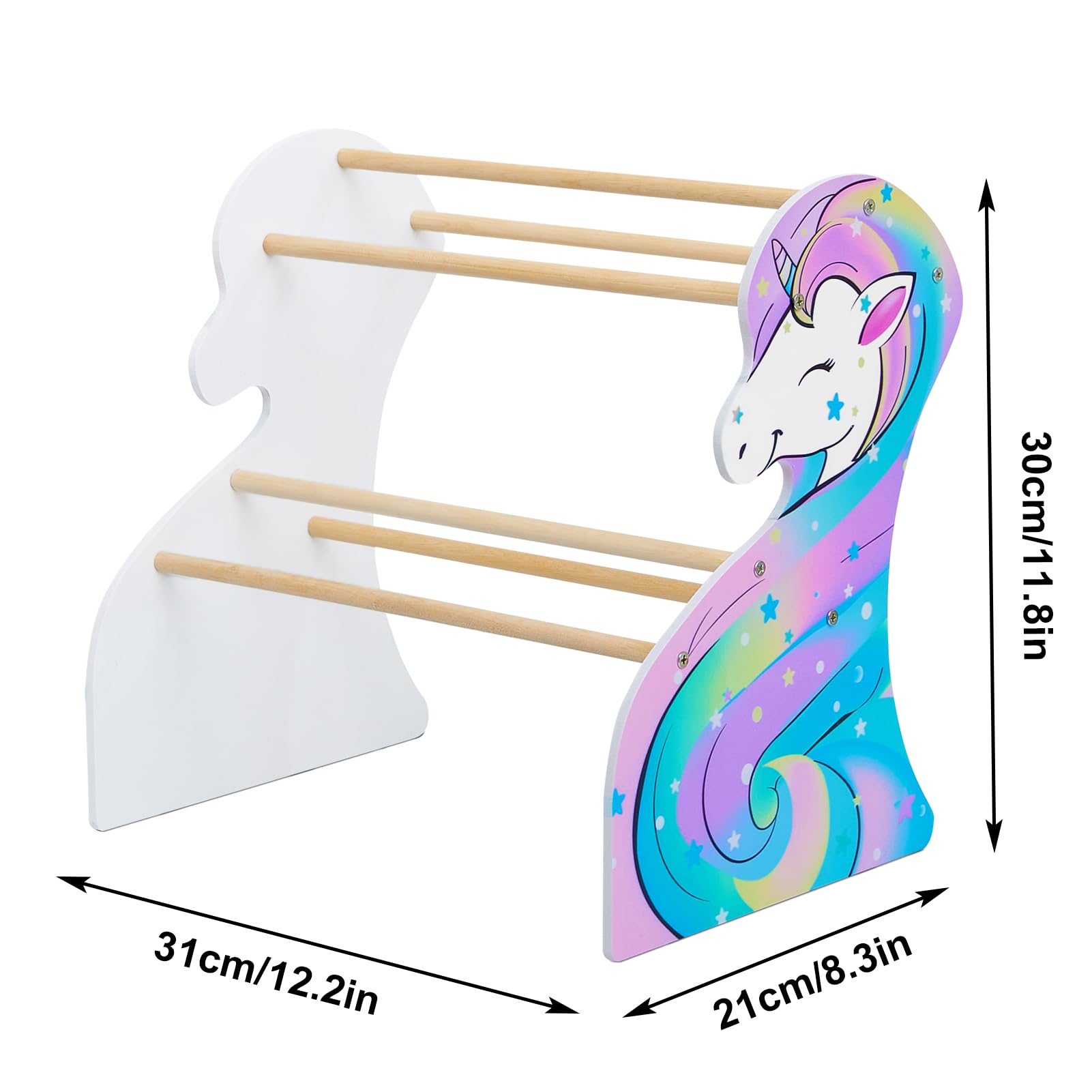 Unicorn Castle Headband Holder Staccabile Headband Girls Double Layer Hairband Gioielli Bracciale Display Rack