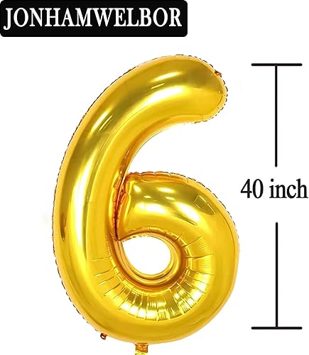 Miniatura 2 de Globos con el número 60, globos de aluminio de Mylar de aluminio de 60 años dorados, gigantes, para fiestas de cumpleaños de 60 años, decoraciones