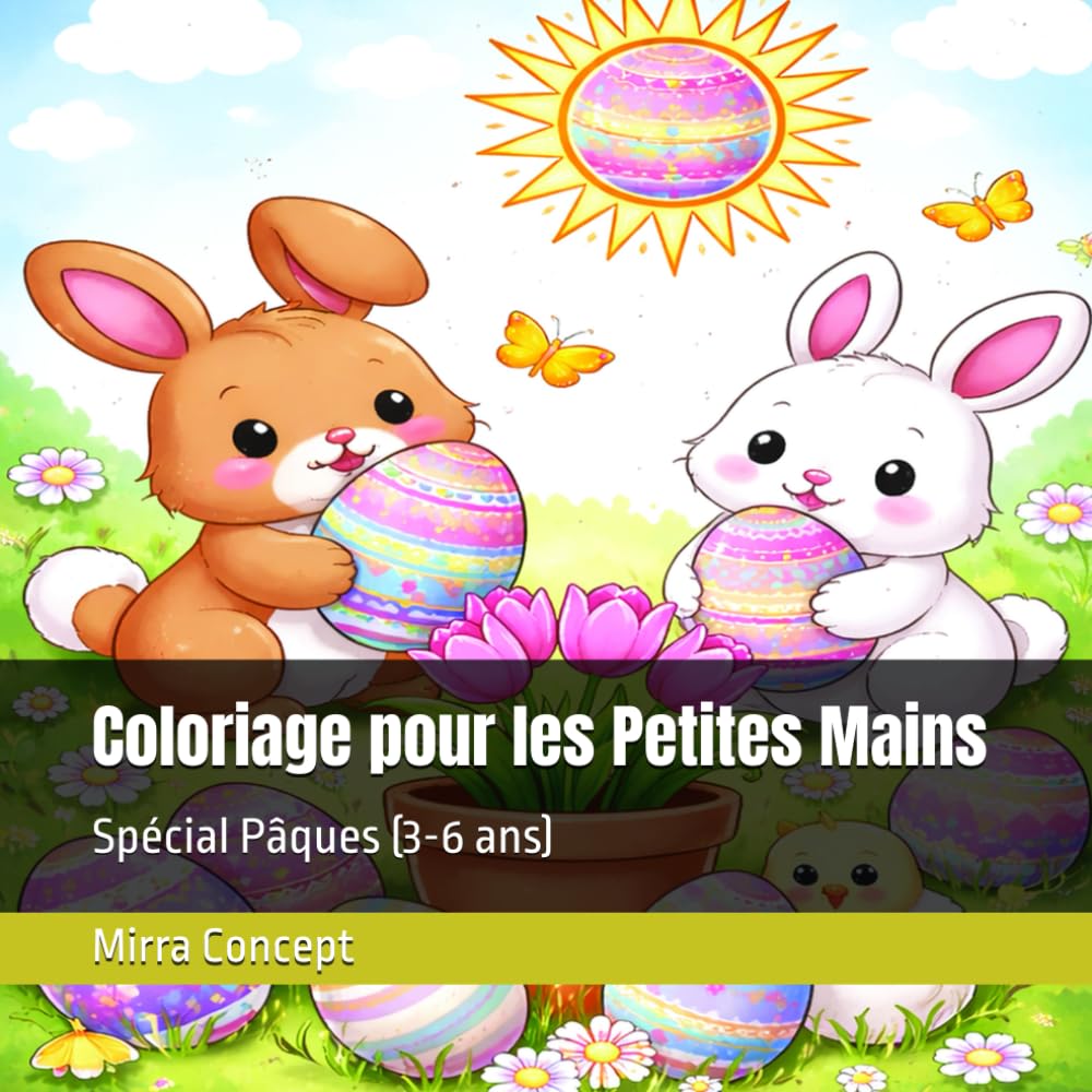 Coloriage pour les Petites Mains: Spécial Pâques (3-6 ans)