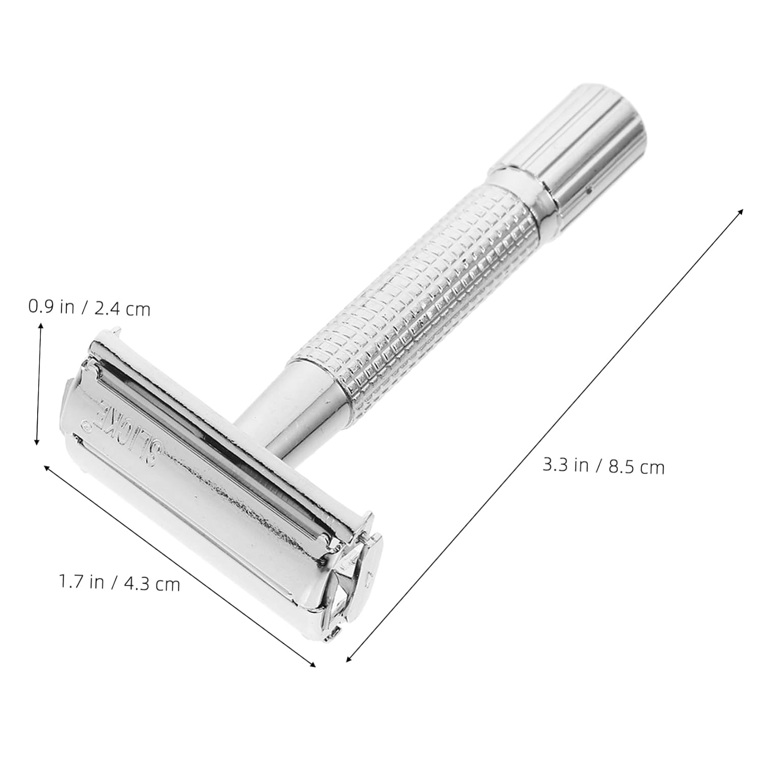 Didiseaon 1set Safety Razor with Long Handle Manual Beard Shaver for Butterfly Open Design for Gentlemen and Classic Shaving Enthusiasts