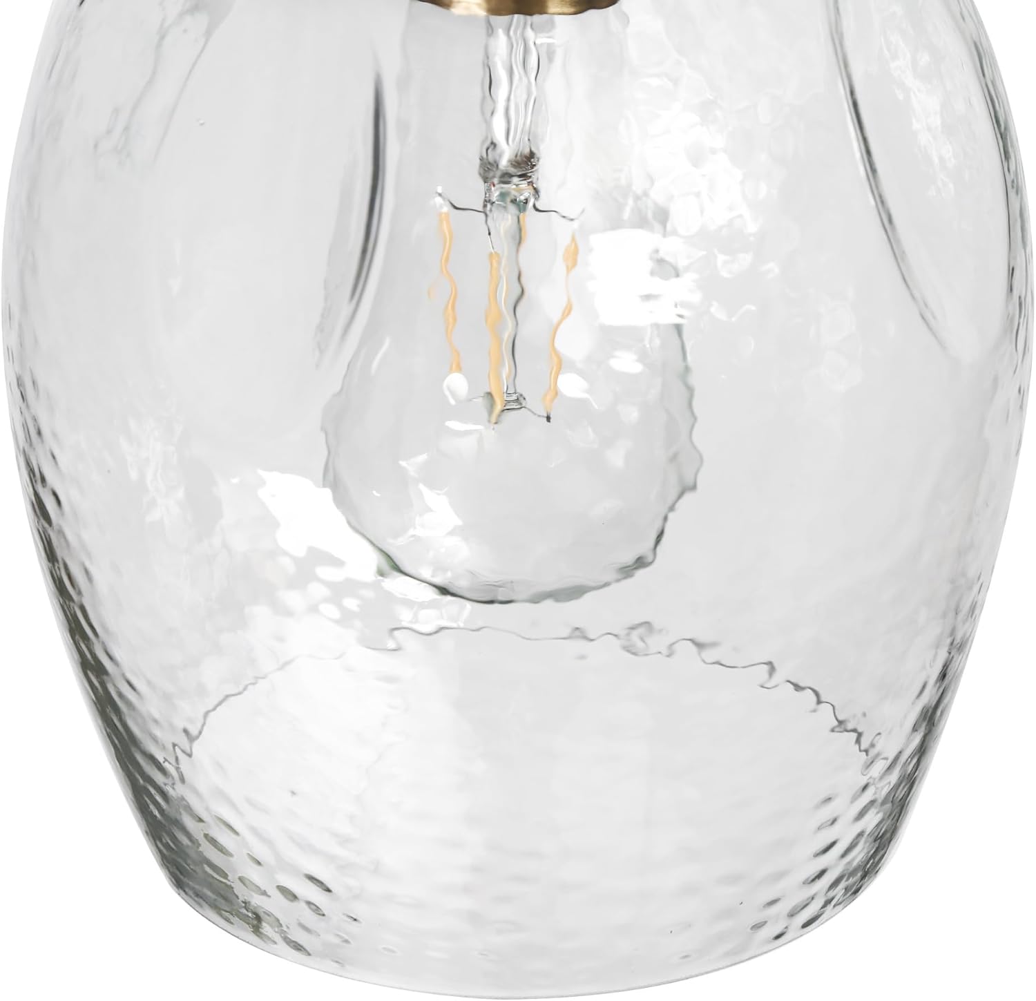KSANA Pendant Light Kitchen Island, 5 Light Gold Chandelier Kitchen Island Light with Textured Glass Modern Pendant Lighting for Dining Room Hallway