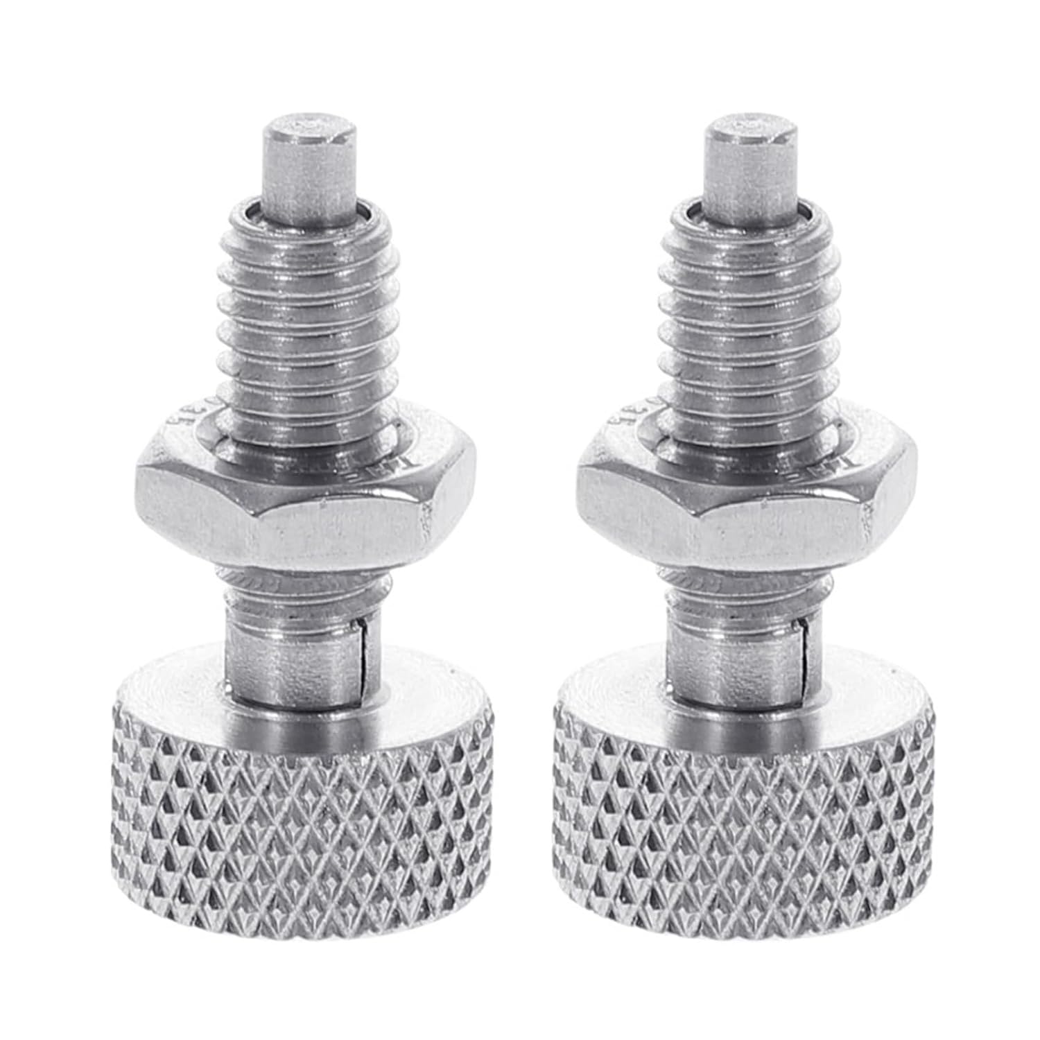 2pcs Knurled Knobs Rolling Toolboxes Spring Loaded Spring Plunger for Tool Box Hand Retractable Spring Plunger Lock Out(M16)