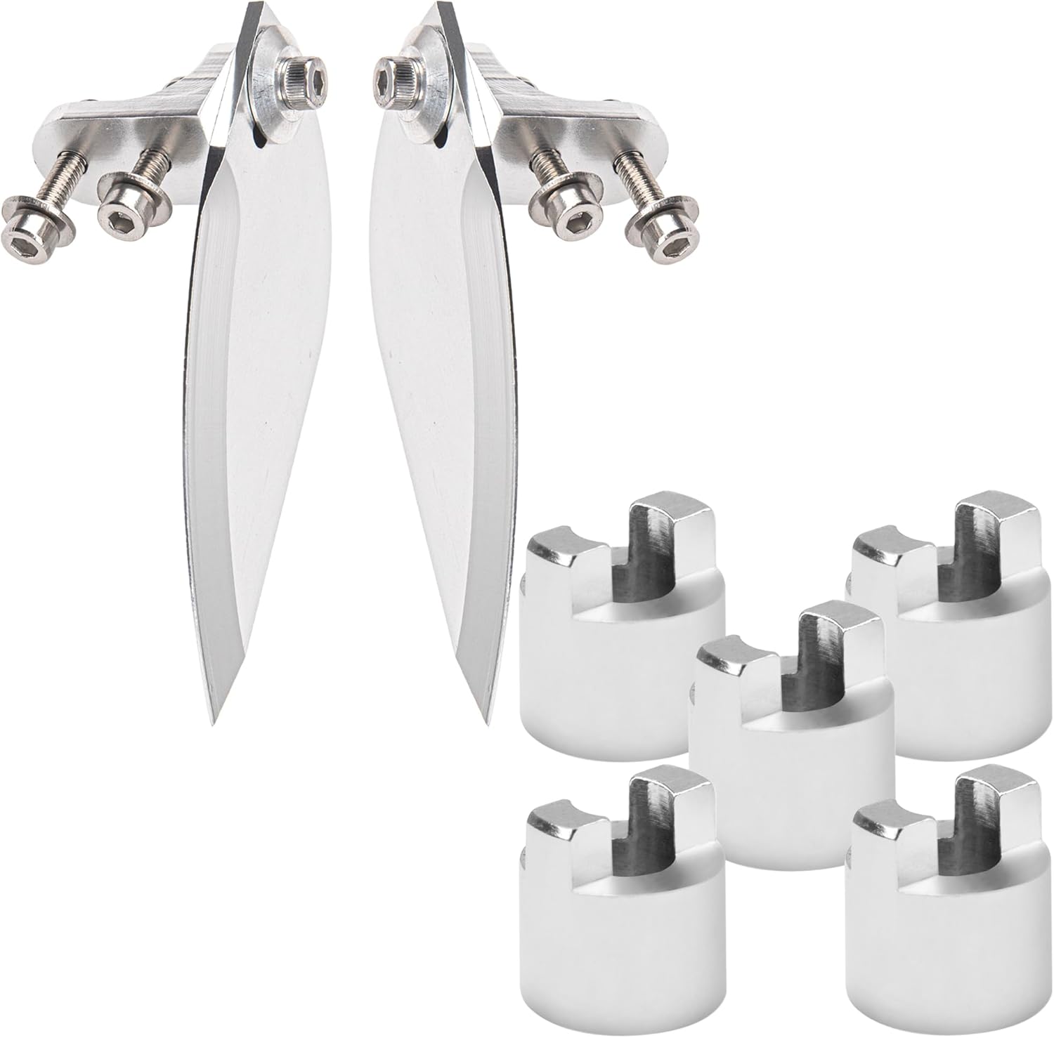 Share Goo 65x25mm RC Model Boat Water Knife Turn Fins Auxiliary Waterjet & Brass RC Boat Drive Dog Connector Paddle Fork 3.17mm/4mm/5mm/6.35mm