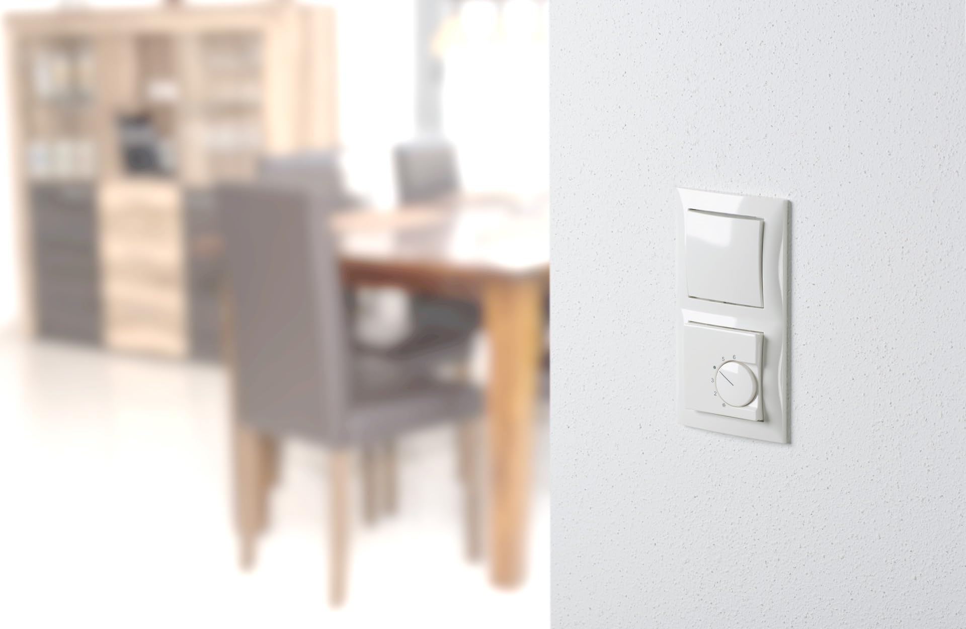 Ritzer UP Raumthermostat Raumtemperaturregler inkl. Berker S1 Rahmen polarweiß Glanz für Fußbodenheizung