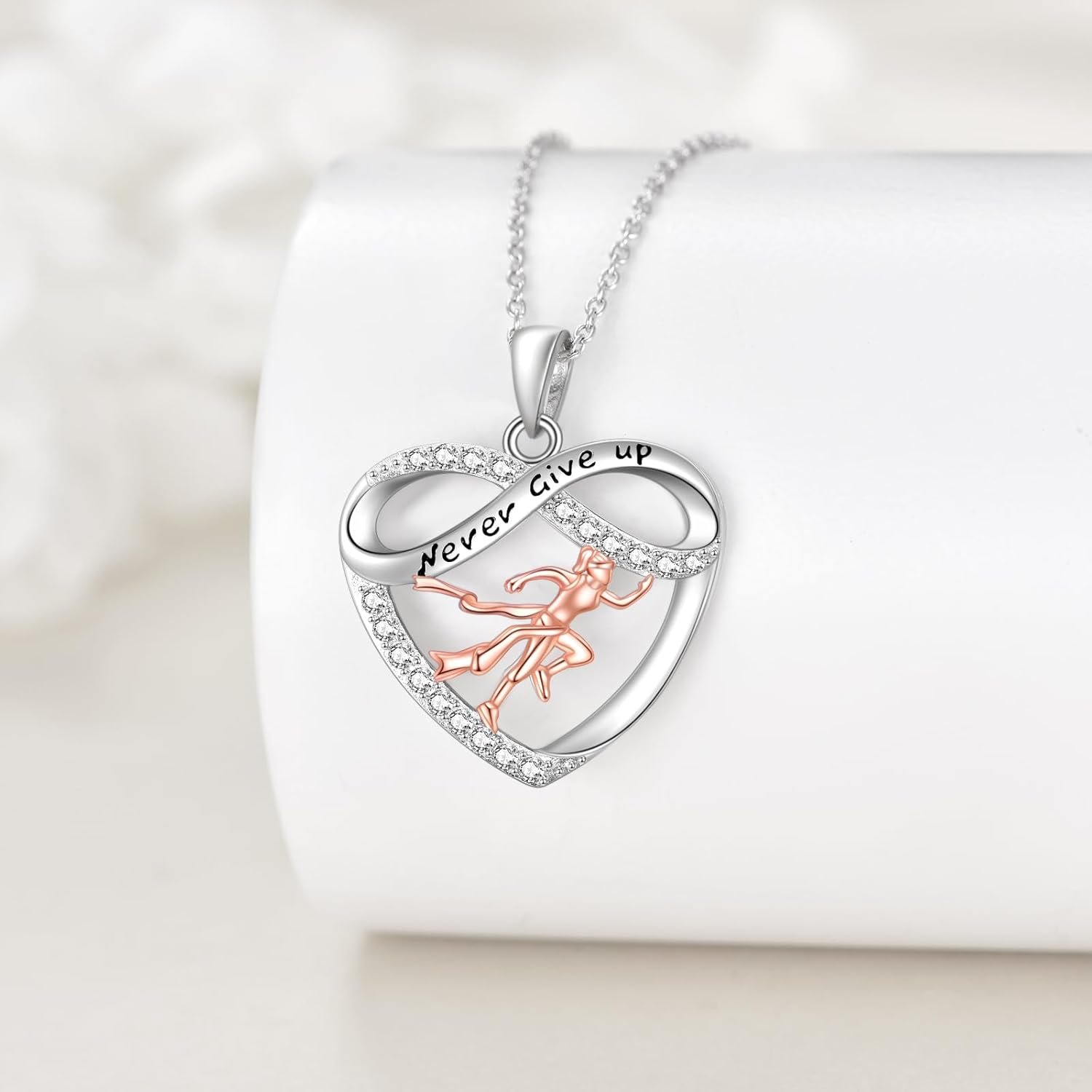 YFN Sports Jewelry Gifts for Women Sterling Silver Softball Baseball Golf Basketball Volleyball Bike Runner Pendant Necklace for Softball Lovers and Fans Jewelry Gift - Image 5