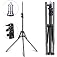 GIFTMAX Foldable Lightweight & Portable 7 Feet Long Tripod Stand for Mobile Phone Aluminum Ring Light Stand for Photoshoot, V