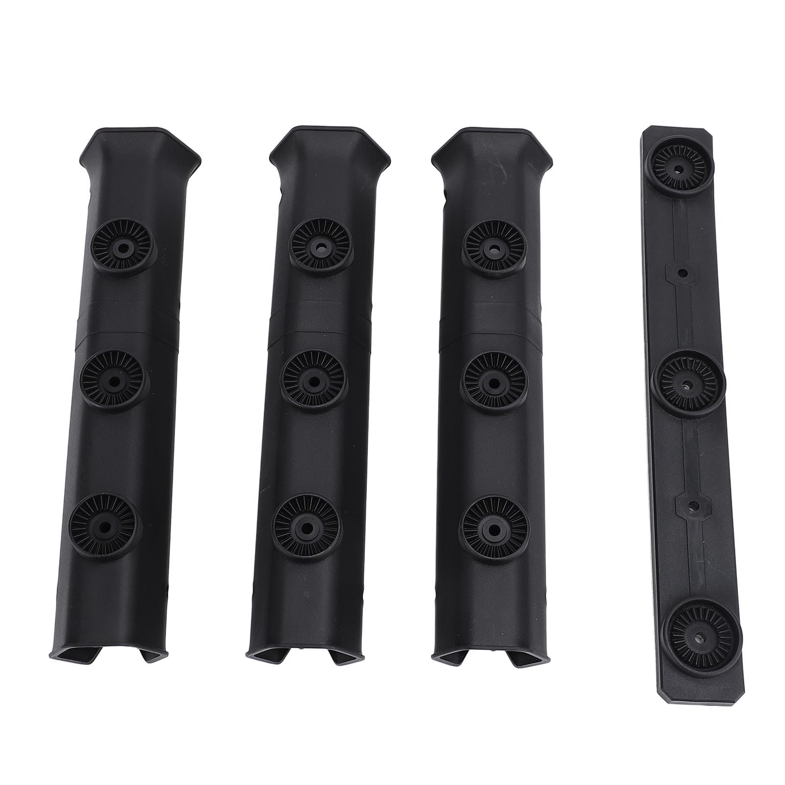 Plastic Fishing Rod Holder, Wall Mount Fishing Rod Bracket, Sturdy Fishing Pole Rack, Tube Link Storage with Screw Fasteners