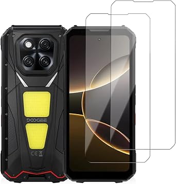 2-Pack Screen Protector for Doogee V Max Play, Tempered Glass Cellphone Screen Protector, 9 Hardness HD Clear Anti-Scratch Bubble-Free Protector Film