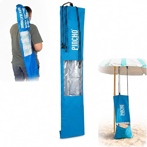 Housse de parasol de plage 140 x 25 cm avec fonction contrepoids 