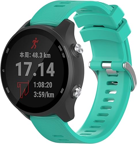 Compatible con Garmin Forerunner 24564555, silicona suave de 0.787 pulgadas para Galaxy Watch 654, para Garmin VenuVenu SqVivomove HRVivoactive 3245