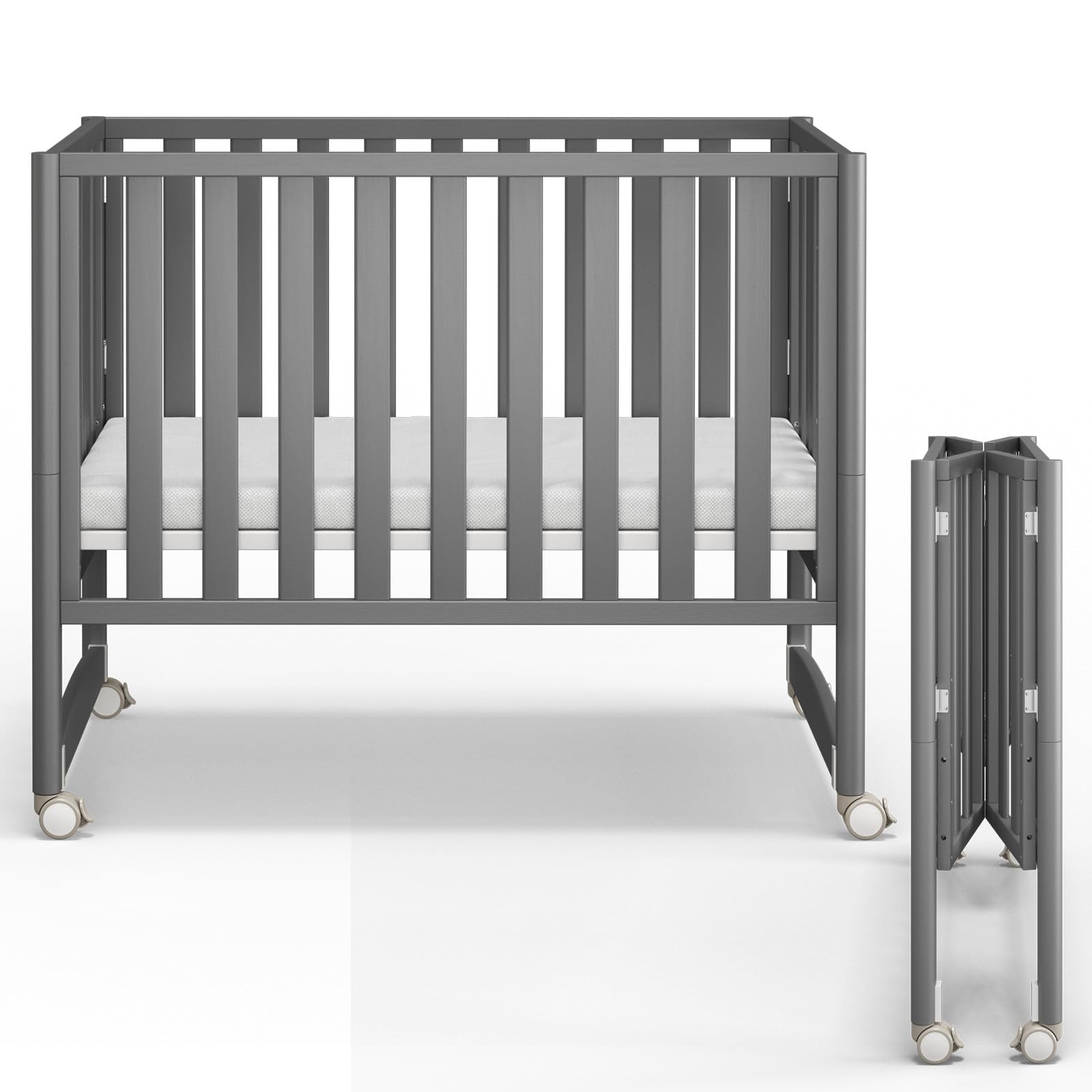 Amazon.com: MAMAZING EvoNook 7-in-1 Convertible Baby Mini Crib