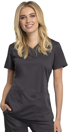 Cherokee Women Scrubs Top Workwear Revolution Tech V-Neck WW770AB