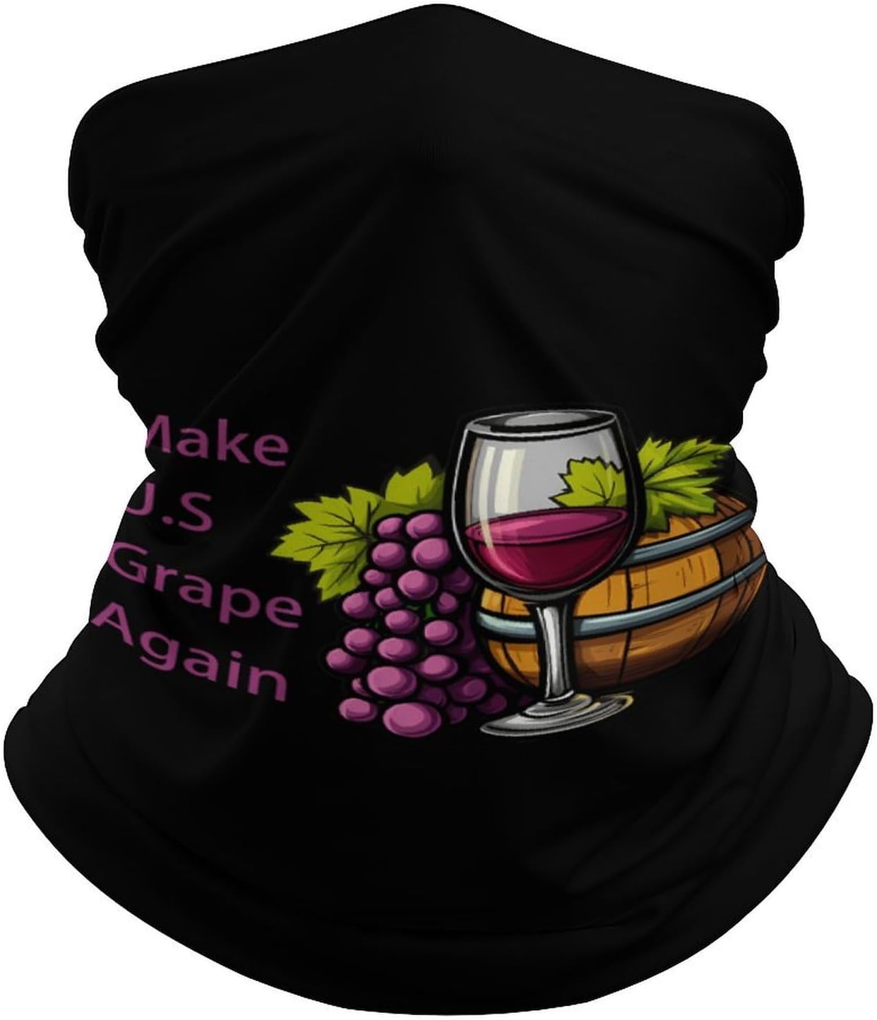 Make U.S Grape Again Wine Face Cover Neck Gaiters for Men Women Sun Protection Mask Scarf Hiking Bandana