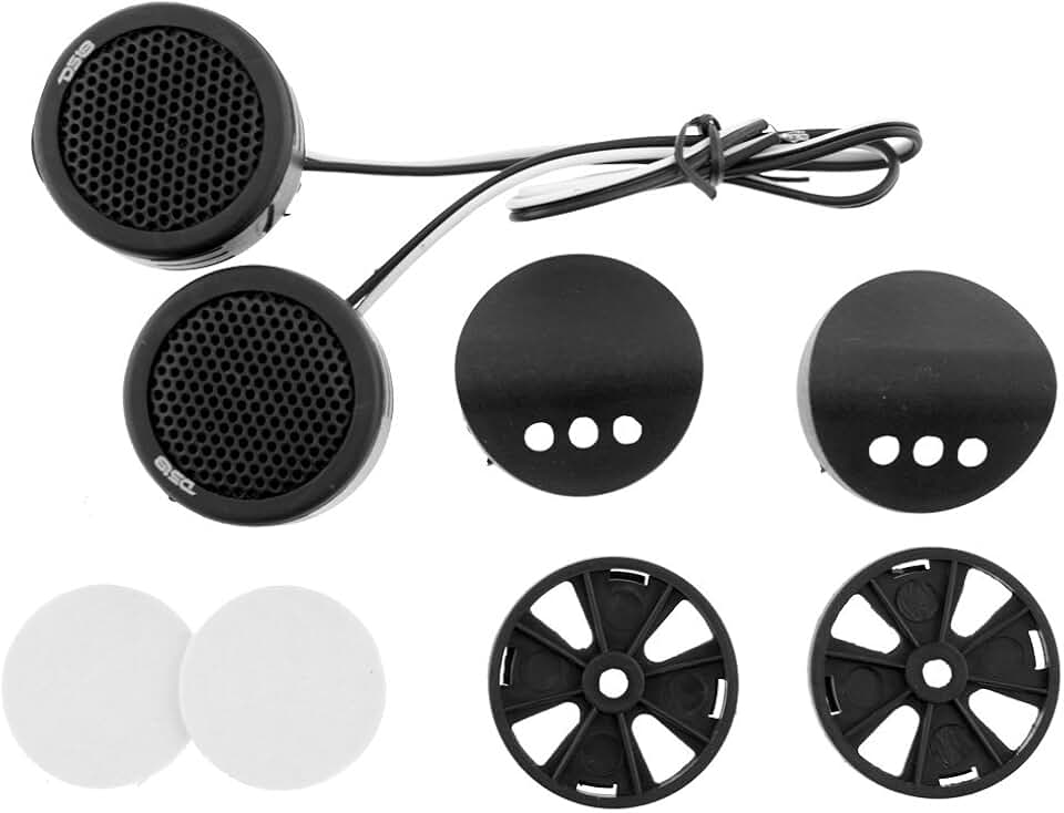 DS18 TWPZ Piezo Super Tweeters 80 Watts Potência máxima 101dB - Micro Dome Tweeters de alta fidelidade para som cristalino - Par