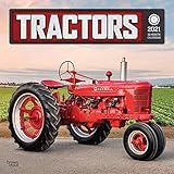 Tractors 2021 12 x 12 Inch Monthly Square Wall Calendar, Farm Rural Country