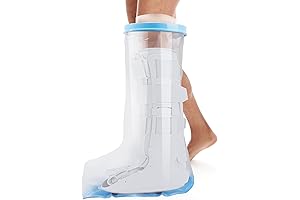 Extra Wide Cast and Wound Protector for Leg: Waterproof Non-Slip Shower Cover