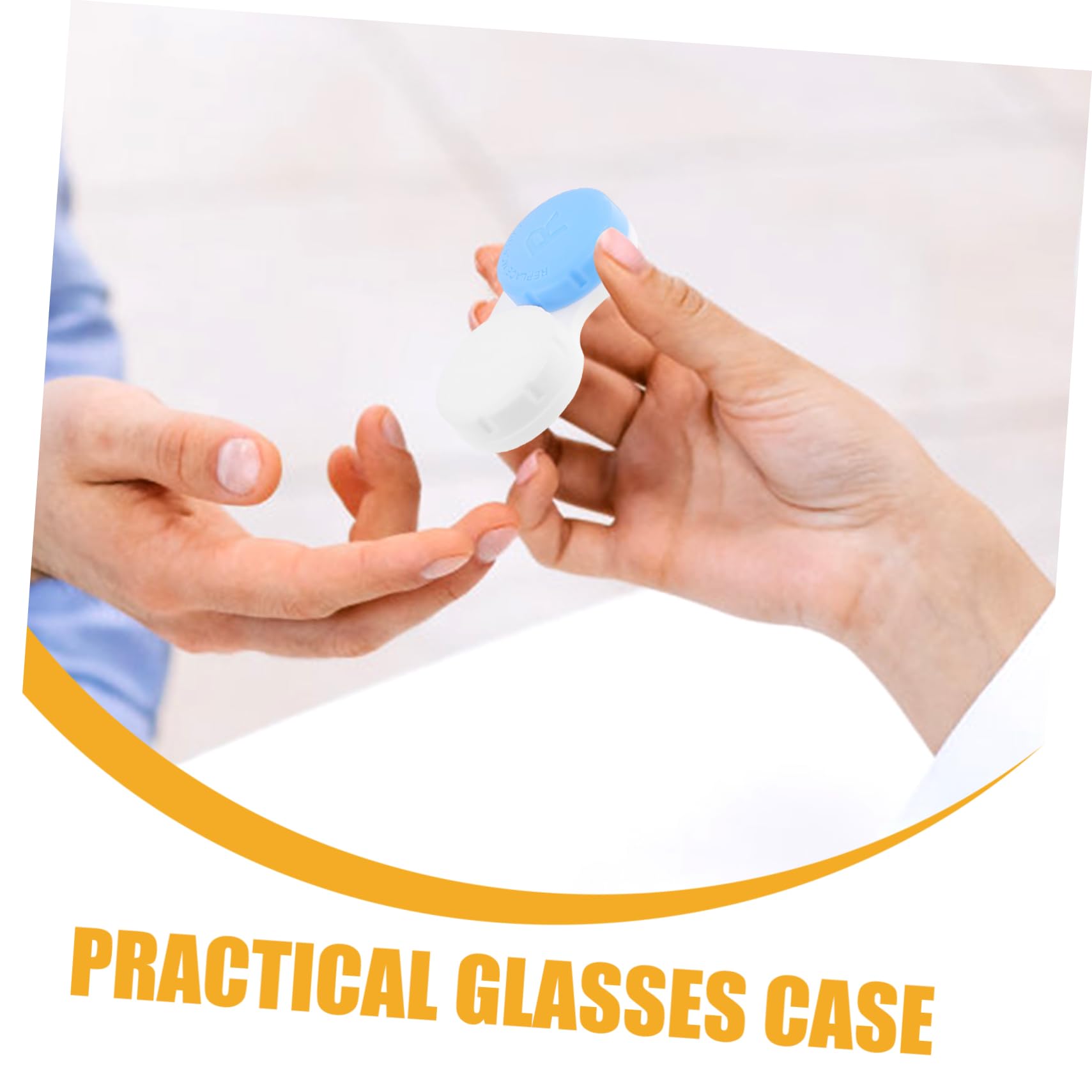 SHERCHPRY 5 Series Estuche para Lentes De Adorable Organizador De Lentes Caso De De Viaje Ojo Caso Claro Casos Organizador De Lentes De Contactos El Plastico 12 Piezas X 5