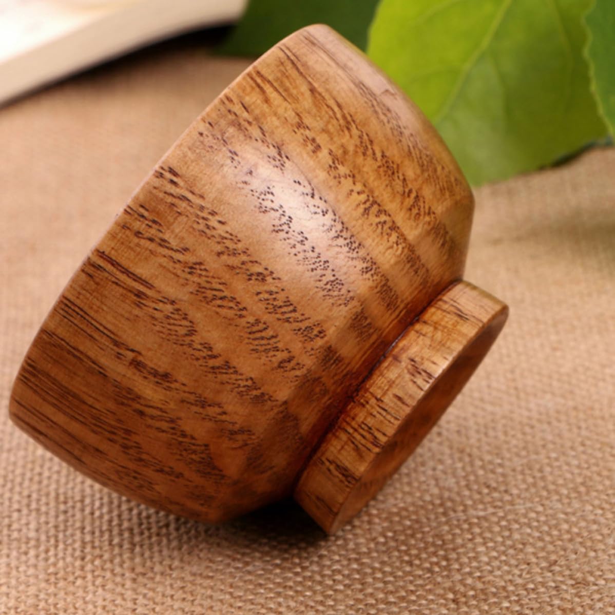 2pcs Handmade Wooden Bowl Anti-impact with Smooth Edges, for Home