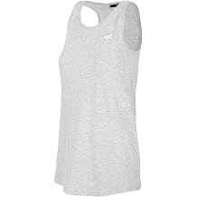 4F Women T-Shirt Fashion Work Style Tee Sport Training Clothing H4L20-TSD004-25S M Grey