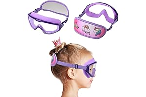 RUGAO Kids Goggles for Ages 3-12 with Advanced Leakage Prevention