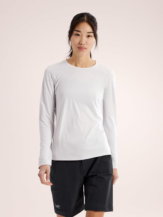 Arc'teryx Taema Crew Neck Long Sleeve Shirts for Women | Quick Dry Long Sleeve Workout Shirts - Hiking Running Fitness Tops