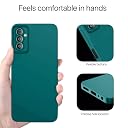 Pikkme Samsung Galaxy F23 5G Back Cover Soft Matte Liquid Silicone TPU | Camera Protection | Shockproof Slim Back Case for Samsung Galaxy F23 5G (Green) gallery image