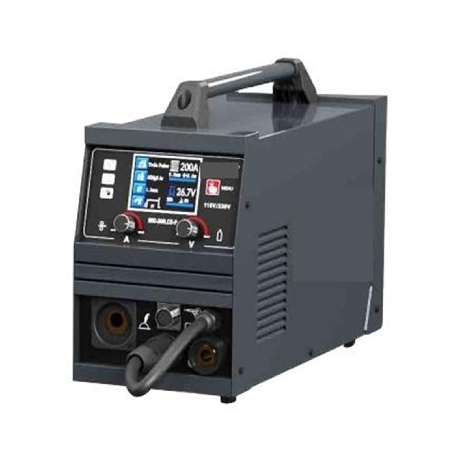 Cortadora de Plasma, Soldadora Multifunción MIG-200SP De Doble Pulso DC 10 En 1 Para Aluminio, Acero Inoxidable Y Carbono