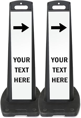 Amazon.com: SmartSign Custom Vertical Panel Sign Kit with Arrows ...