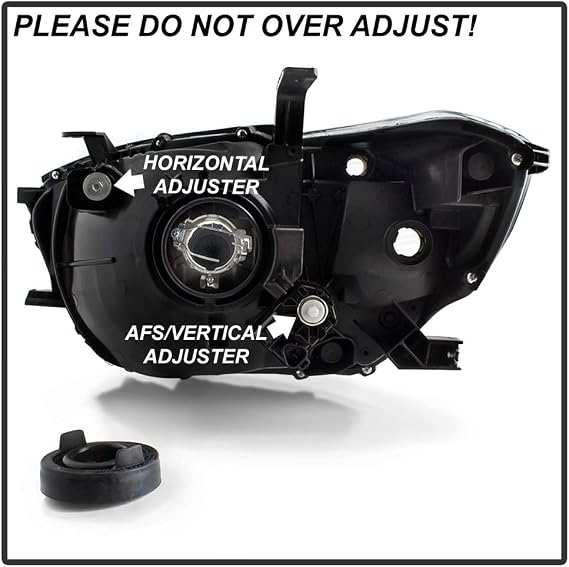 ACANII - For 2008 2009 2010 Toyota Highlander Chrome Housing Headlights Headlamps Assembly Replacement Driver+Passenger