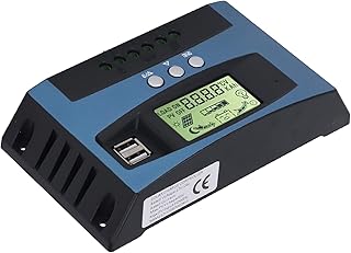 MPPT Solar Controller 12V 24V High Efficiency Desktop LCD Display Full Protection Three Phase Solar Panel (60A)