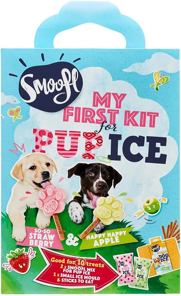 Smoofl puppy treats Puppy Kit to start creating your own dog ice lollies, perfect for puppy