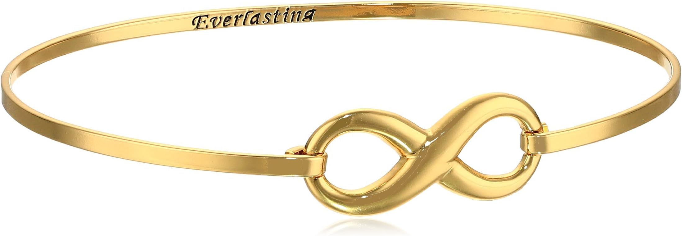 Amazon Collection Sterling Silver Infinity Symbol Everlasting Bangle Bracelet