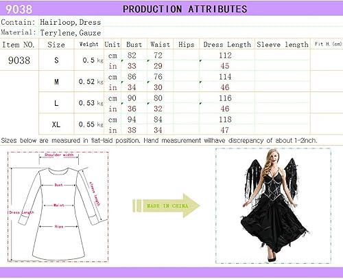 Miniatura 7 de Disfraz de ángel caído para mujer, sexy, disfraz de alas de ángel oscuro