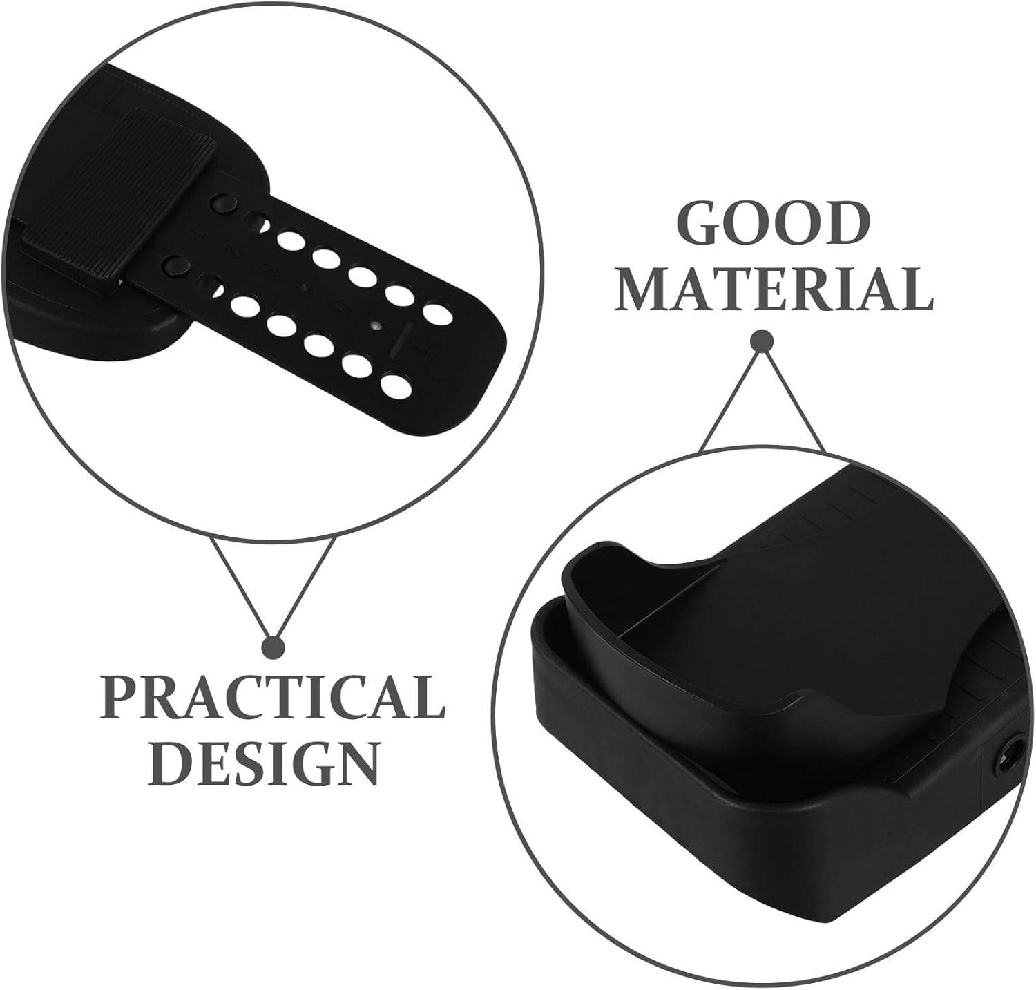 Exercise Rowing Machine Pedal Replacement Pair, Flat Non-Slip Foot Pedals for Indoor Rowers, Sturdy Fitness Equipment Accessories for Home Workout