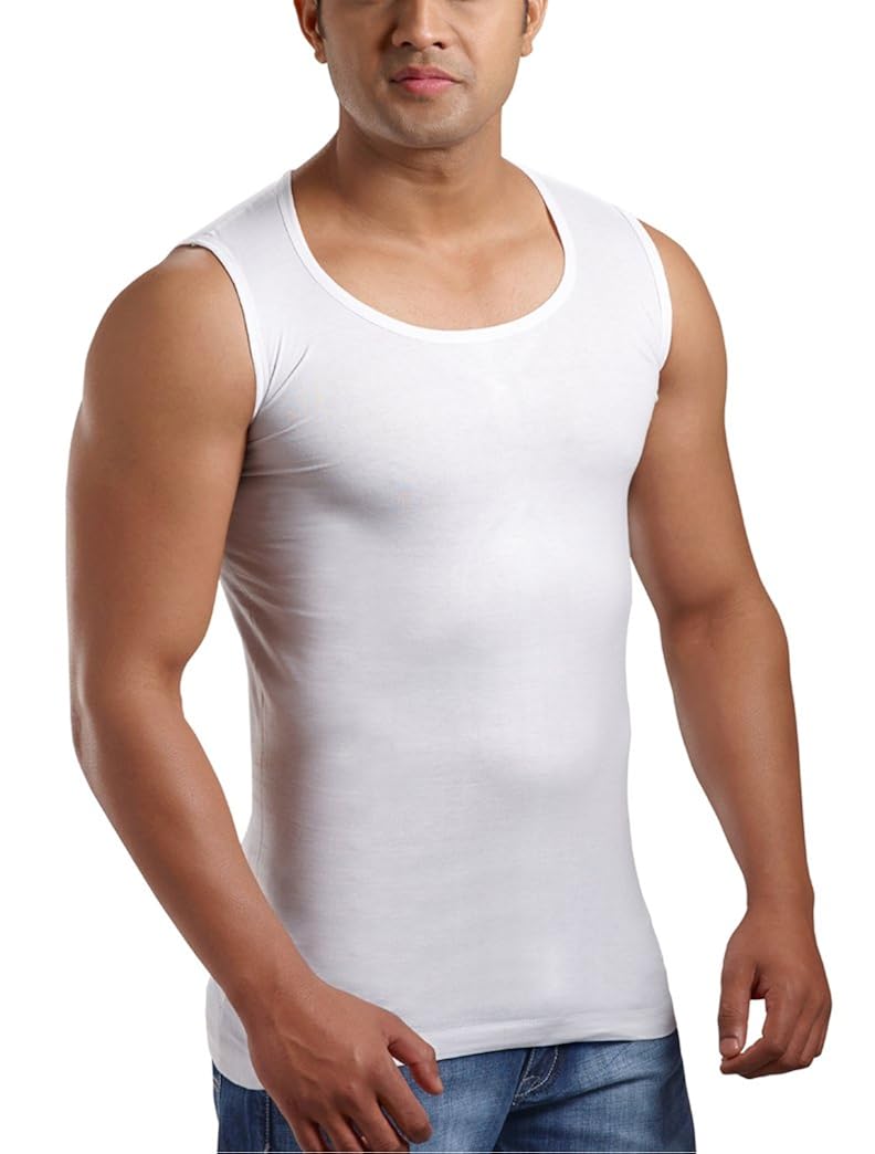 Buy Chennis Men's Cotton Vests (Pack of 10) (SR_048_White_85) at Amazon.in