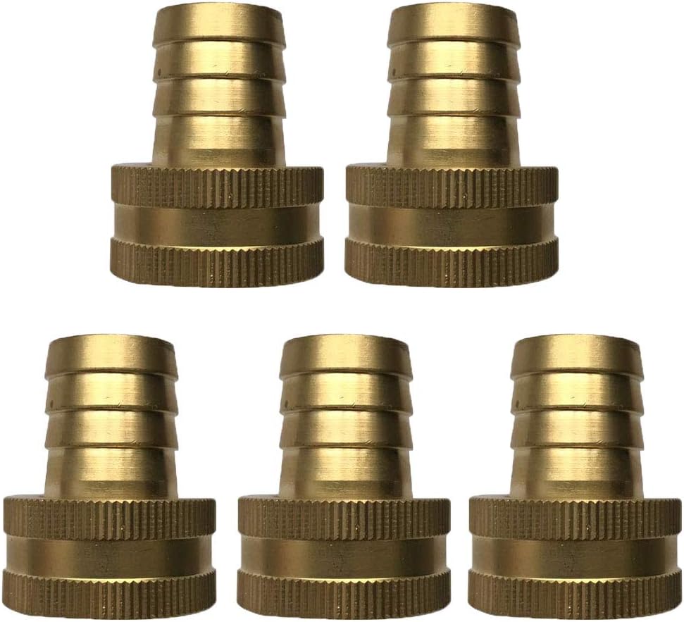 Hooshing 3 Connettori Per Tubo Da Giardino In Ottone Da 3/4 "GHT A 1/2