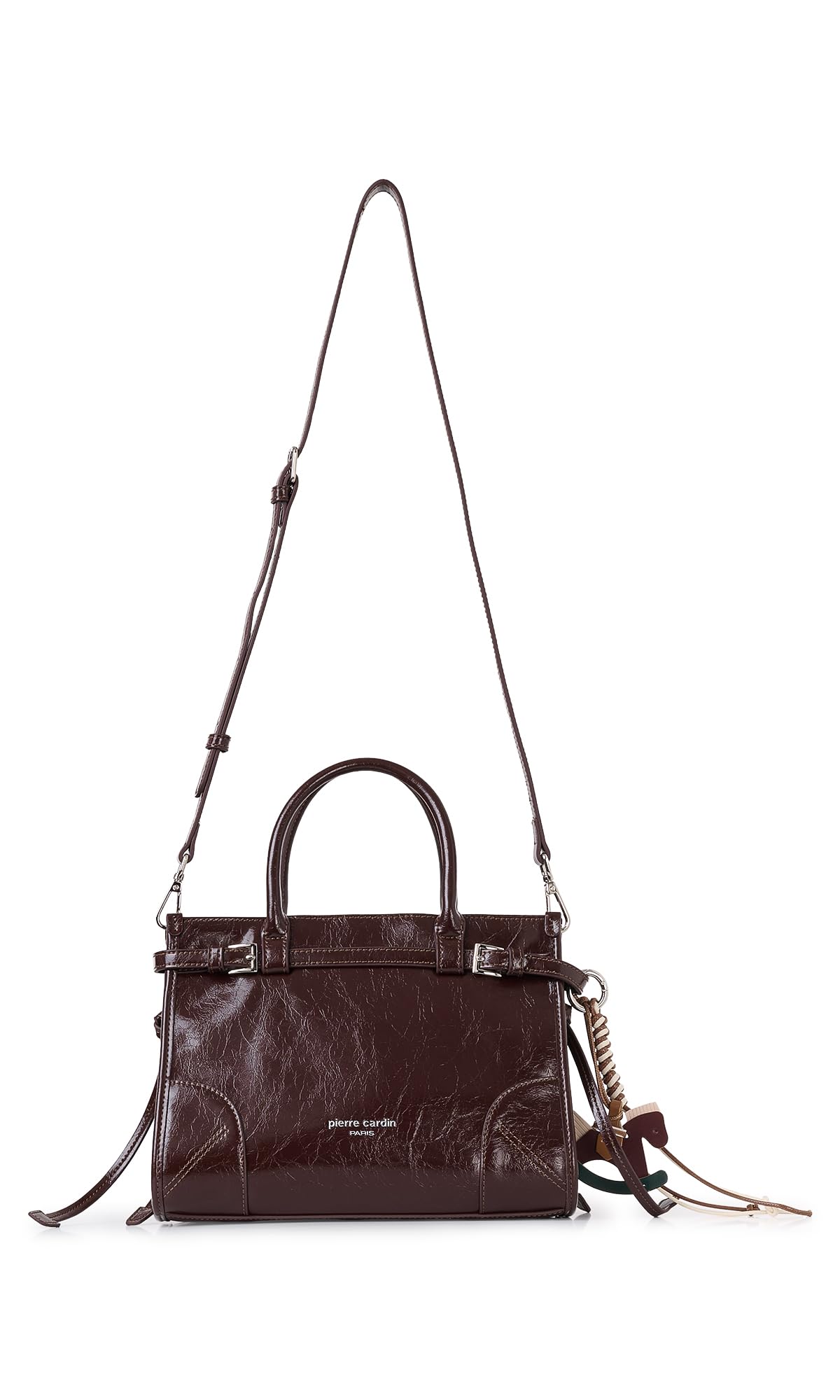 Suni Deri Polyester, KAHVE, 26x20x12