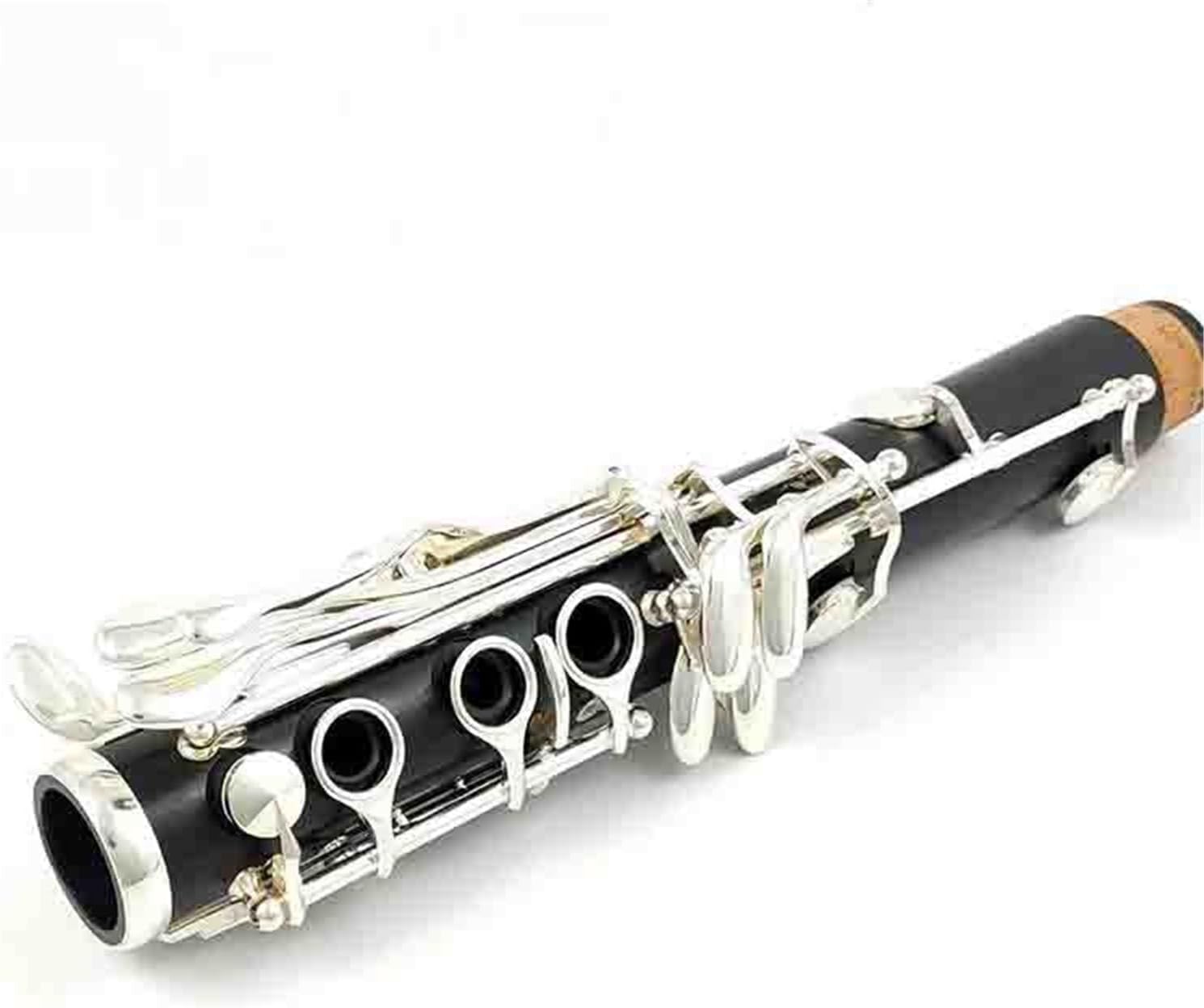 Clarinet Bb Wood Silver Plated 18 Keys Ebony Clarinet Instrument